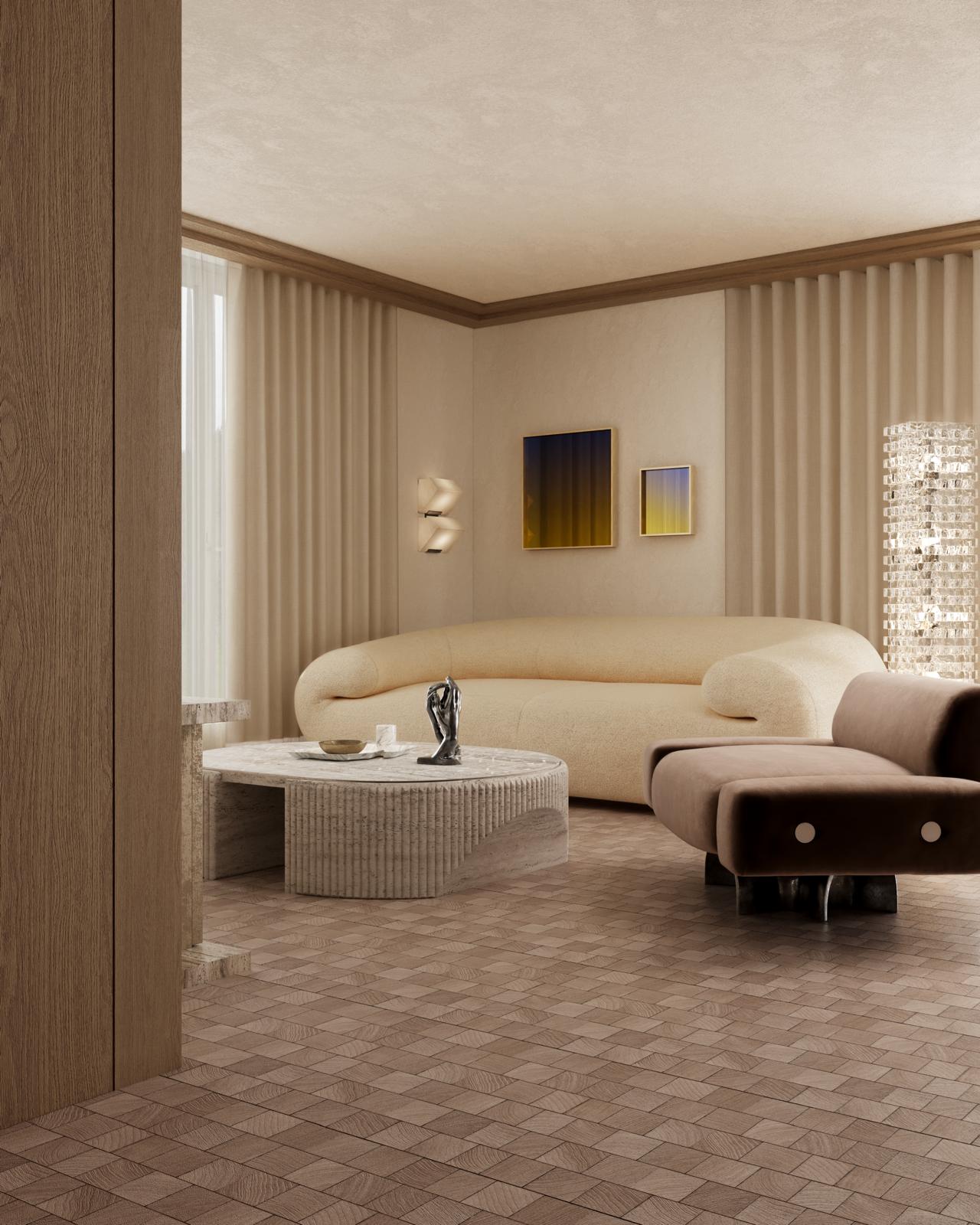 Sablons — salon et parquet en bois de bout